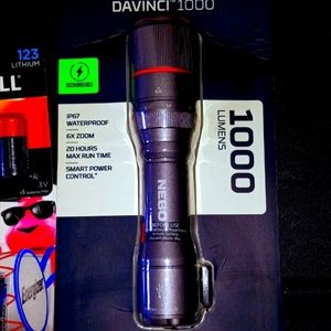 NEBO DaVinci 1000 Lum. Rechargeable IP67 Waterpr. 6XZoom Pwr. Control Flashlight
